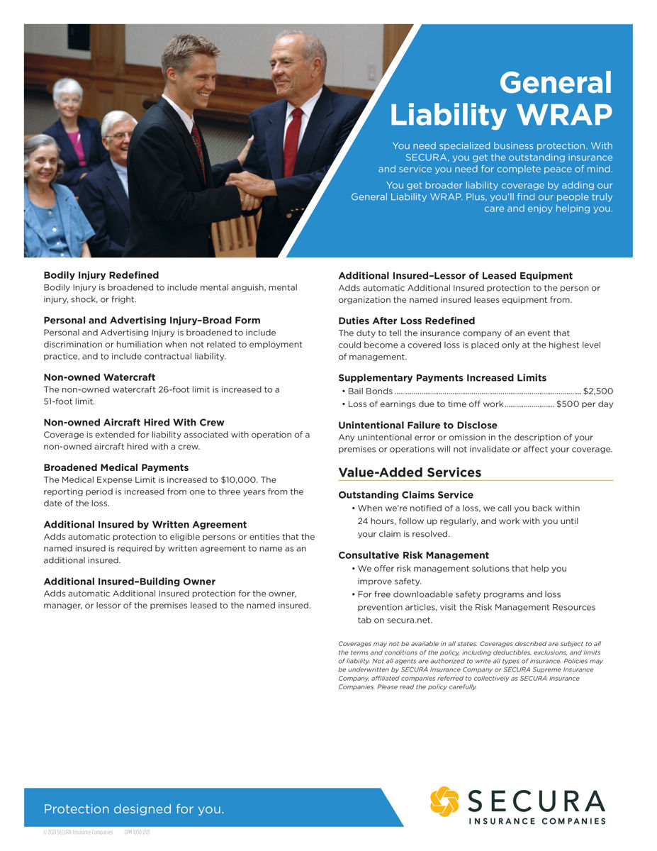 General Liability WRAP Sell Sheet